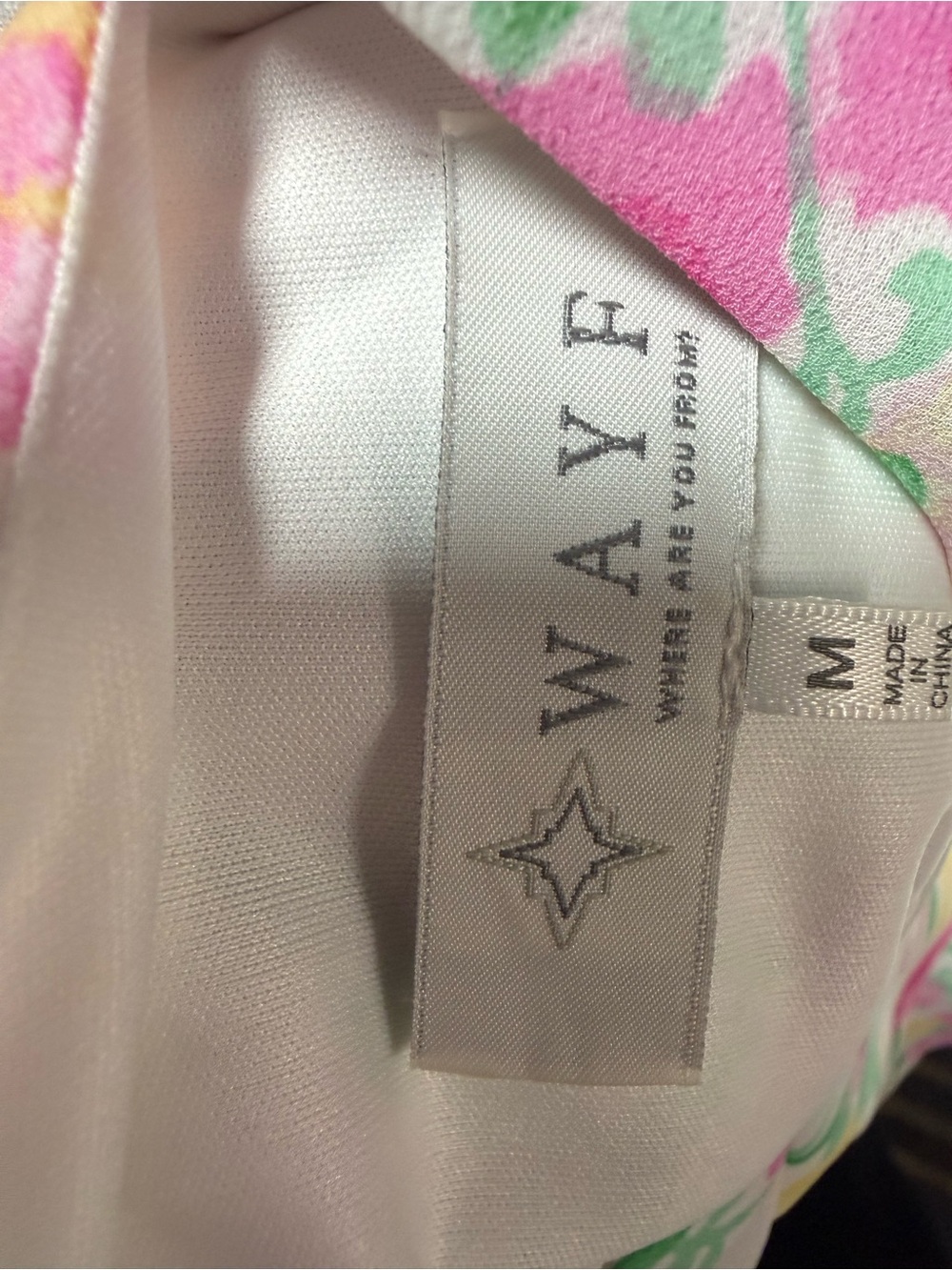 WAYF Floral Tiered Maxi Dress with Tie-Strap Shoulders - Pink Floral Size Medium - Picture 5 of 5